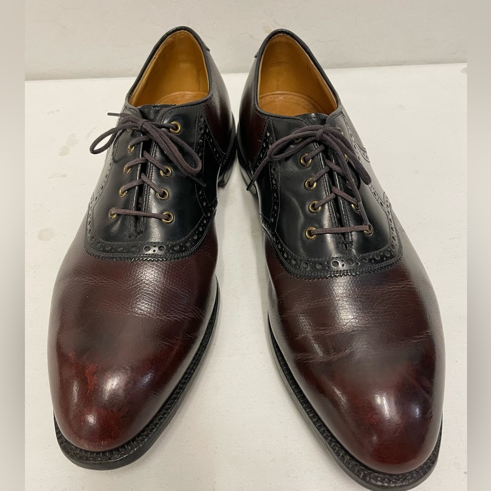 JOHNSTON & MURPHY ARISTOCRAFT Made in USA Vintage Saddle Golf Shoe Size‎ 11